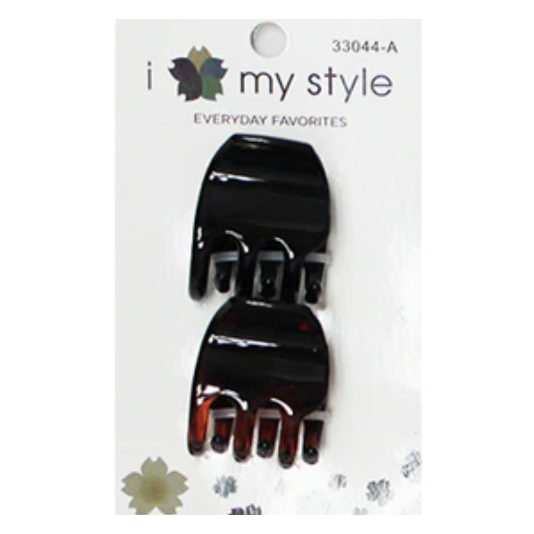 HAIR ACC HAIR CLAW MINI BLACK & BROWN