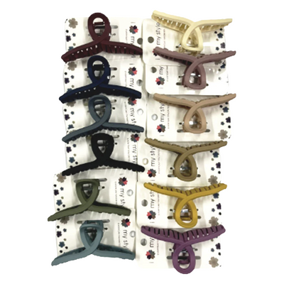 HAIR ACC MATTE COLOR HAIR CLIP TWISTED