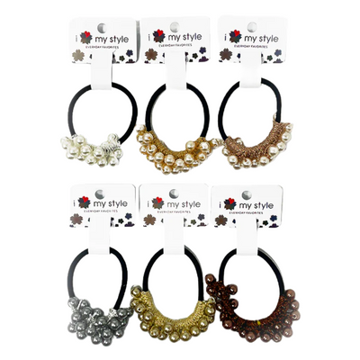 HAIR ACC HAIR TIE WITH PEARL