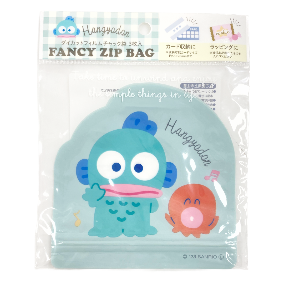 SANRIO FANCY ZIP BAG HANGYODON 3P