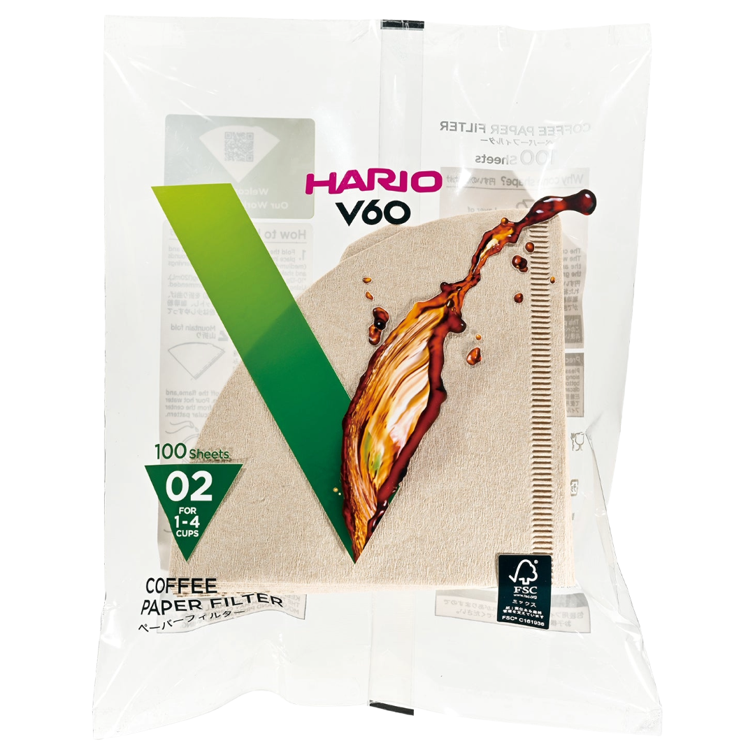 HARIO GLASS V60 PAPER COFFEE FILTER 02