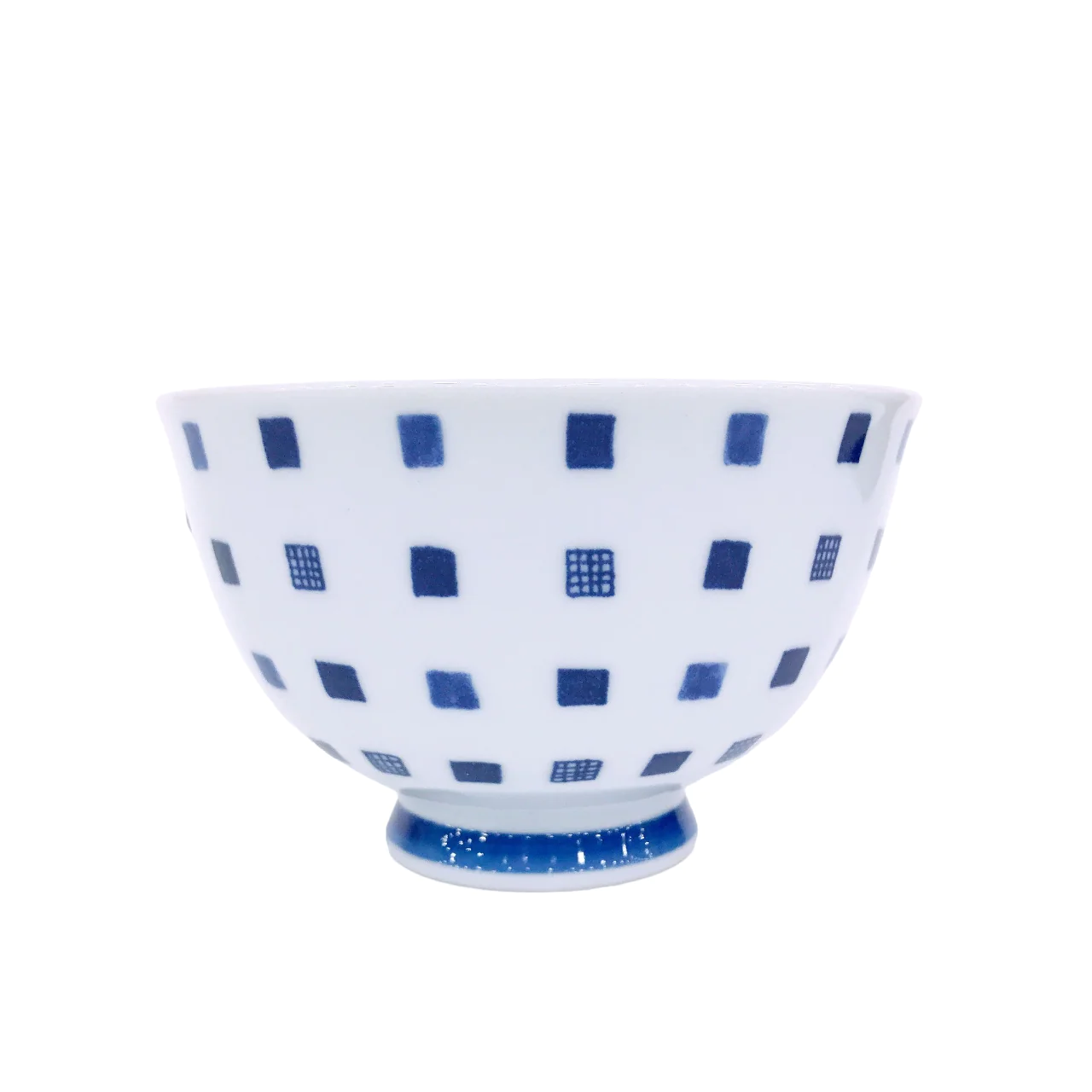 HASAMI CHECK RICE BOWL