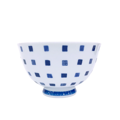 HASAMI CHECK RICE BOWL