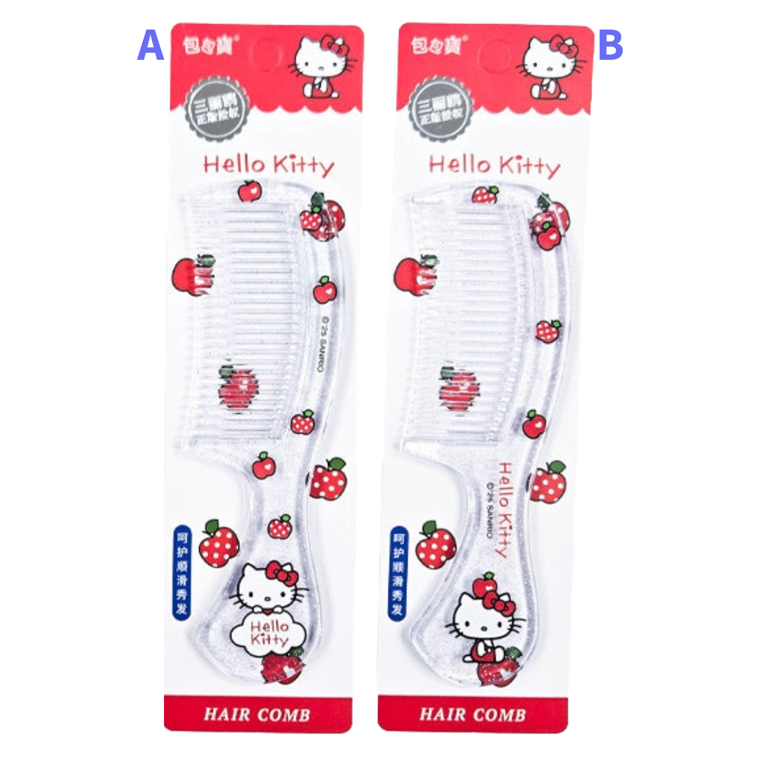 SANRIO HELLO KITTY CLEAR HAIR COMB EXTRA SMALL 5.1IN