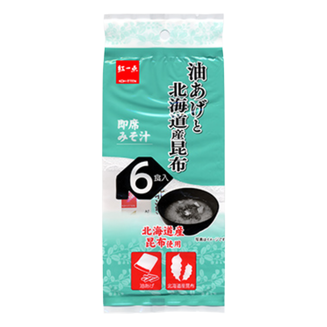 HOKKAIDO INST MISO FRIED TOFU&KOMBU 6P