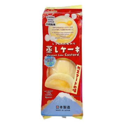 ICHIOKA SEIKA JAPAN STEAMED CAKE CUSTARD 4P