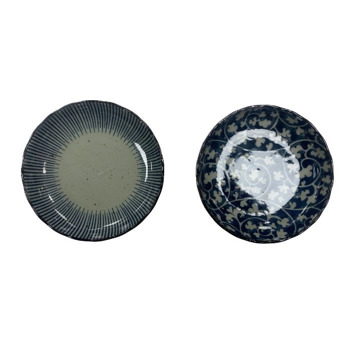 CHRYSANTHEMUM SHAPE OLD DYED DEEP DISH