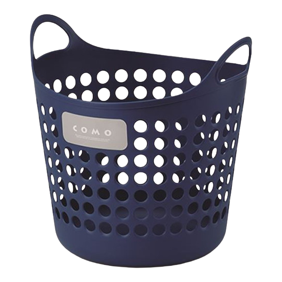 INOMATA COMO SOFT BASKET NAVY MEDIUM
