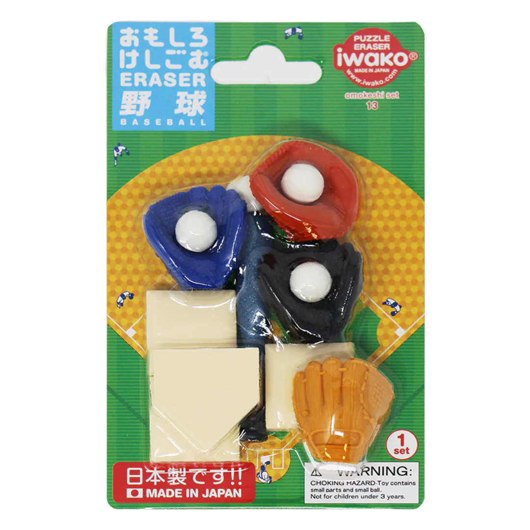 ER-BRI016 IWAKO ERASER BASEBALL