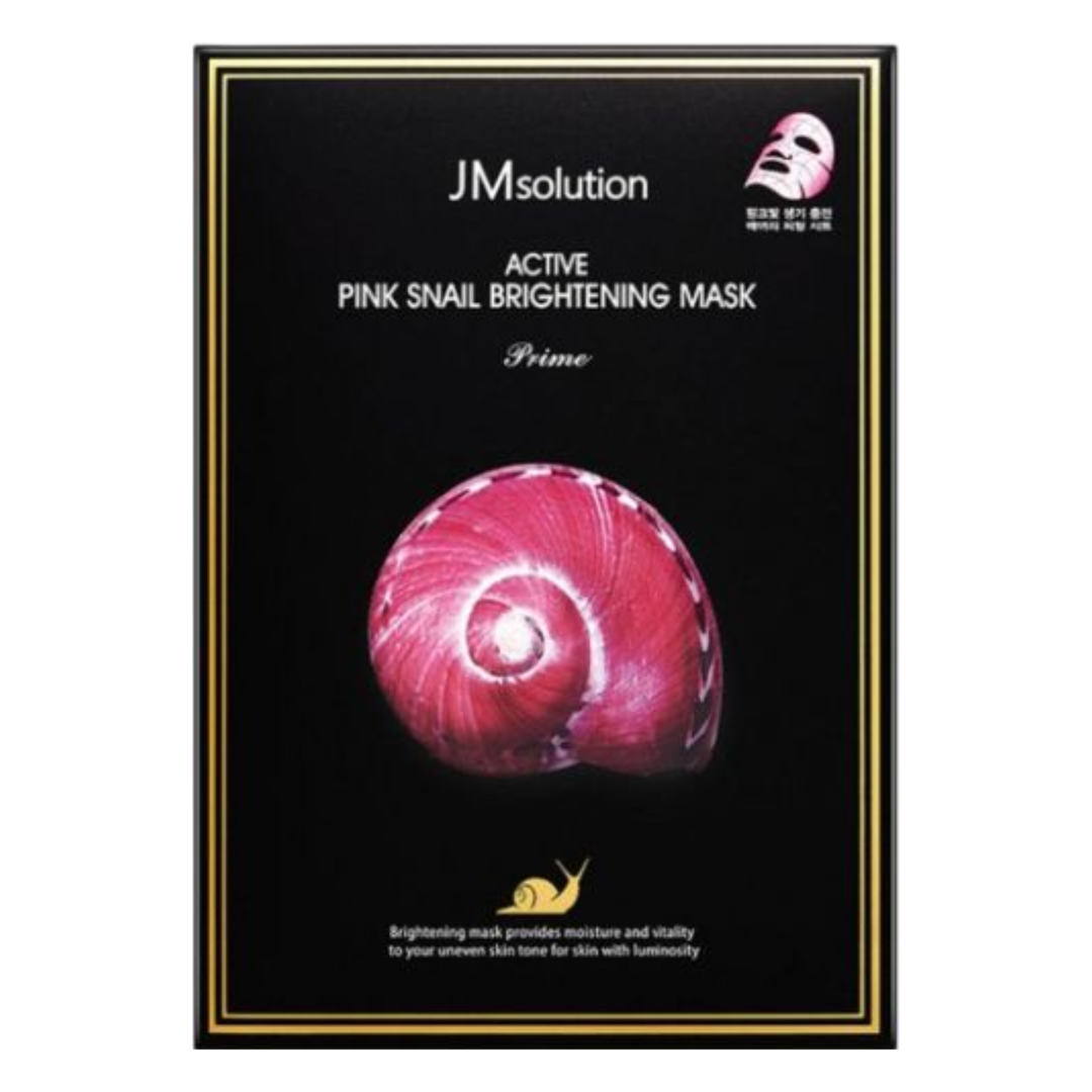 JM SOLUTION PINK SNAIL BRIGHTENING MASK PRIME 10P