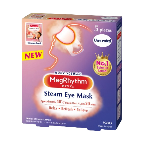 KAO MEGRHYTHM STEAM HOT EYE MASK UNSCENTED 5P