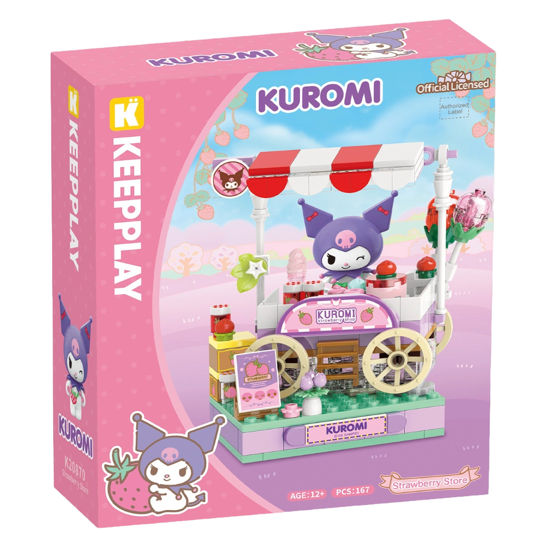 SANRIO KEEPPLEY BLOCK STRAWBERRY SHOP KUROMI