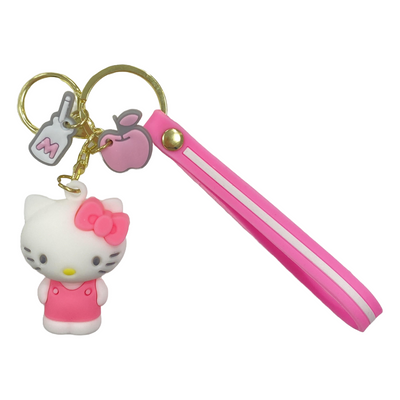 HELLO KITTY WITH CHARM KEY CHAIN