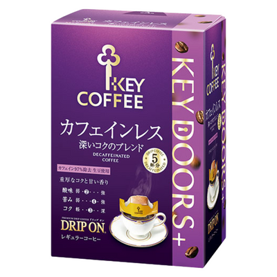 KEY COFFEE INST DRIP ON CAFFEINLESS 5P 92G