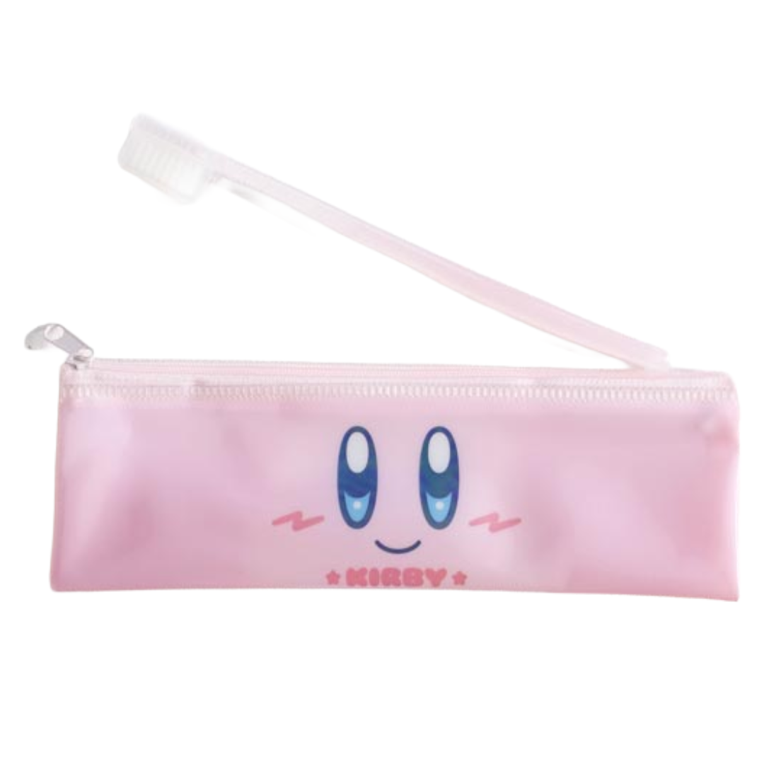 KIRBY TOOTHBRUSH AND ZIP BAG PINK