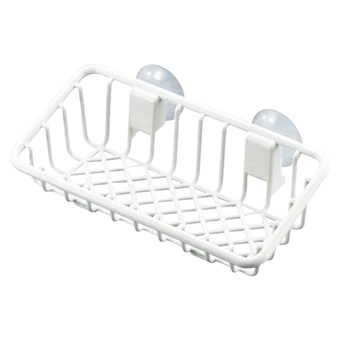 KITCHEN RACK SPONGE HOLDER WHITE