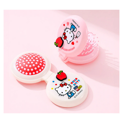 SANRIO HELLO KITTY FOLDABLE HAIR BRUSH W/ MIRROR