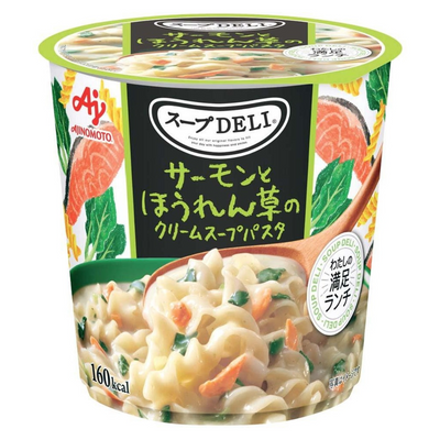 AJINOMOTO SOUP DELI SALMON SPINACH PASTA