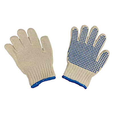 COTTON WORK GLOVES FOR KIDS WITH ANTI SLIP DOTTING