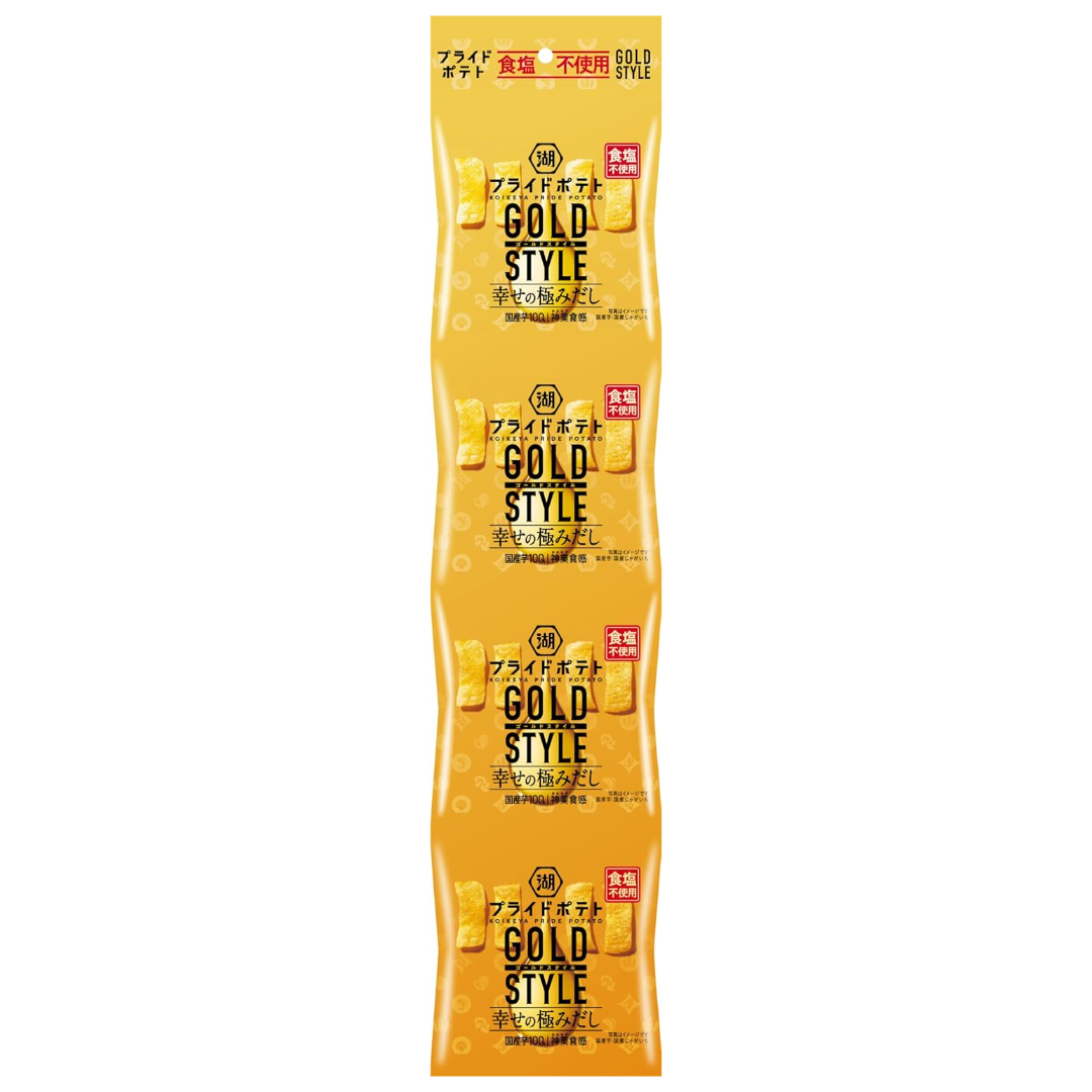 KOIKEYA PURE POTAT GOLD STYLE DASHI NOT SALTED 4P
