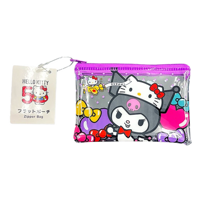 SANRIO KUROMI FLAT POUCH 50TH ANNIVERSARY