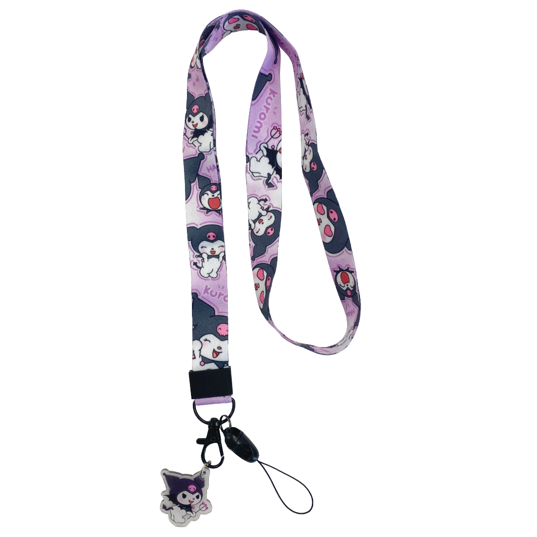 STRAP LANYARD WITH CHARM  KUROMI