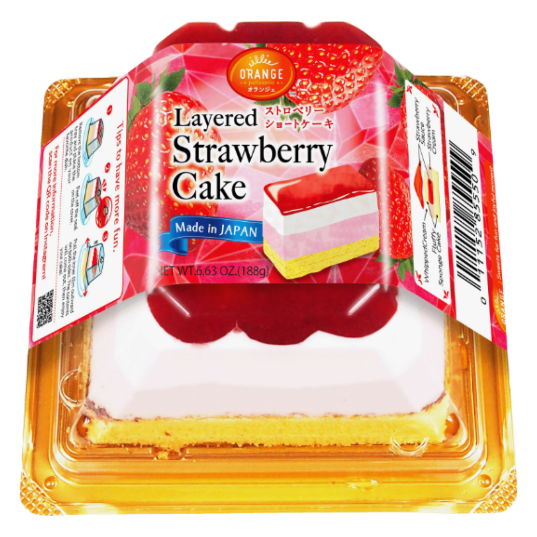ORANGE LAYERED STRAWBERRY CAKE