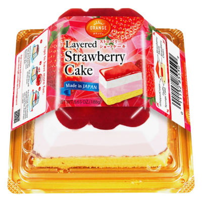ORANGE LAYERED STRAWBERRY CAKE