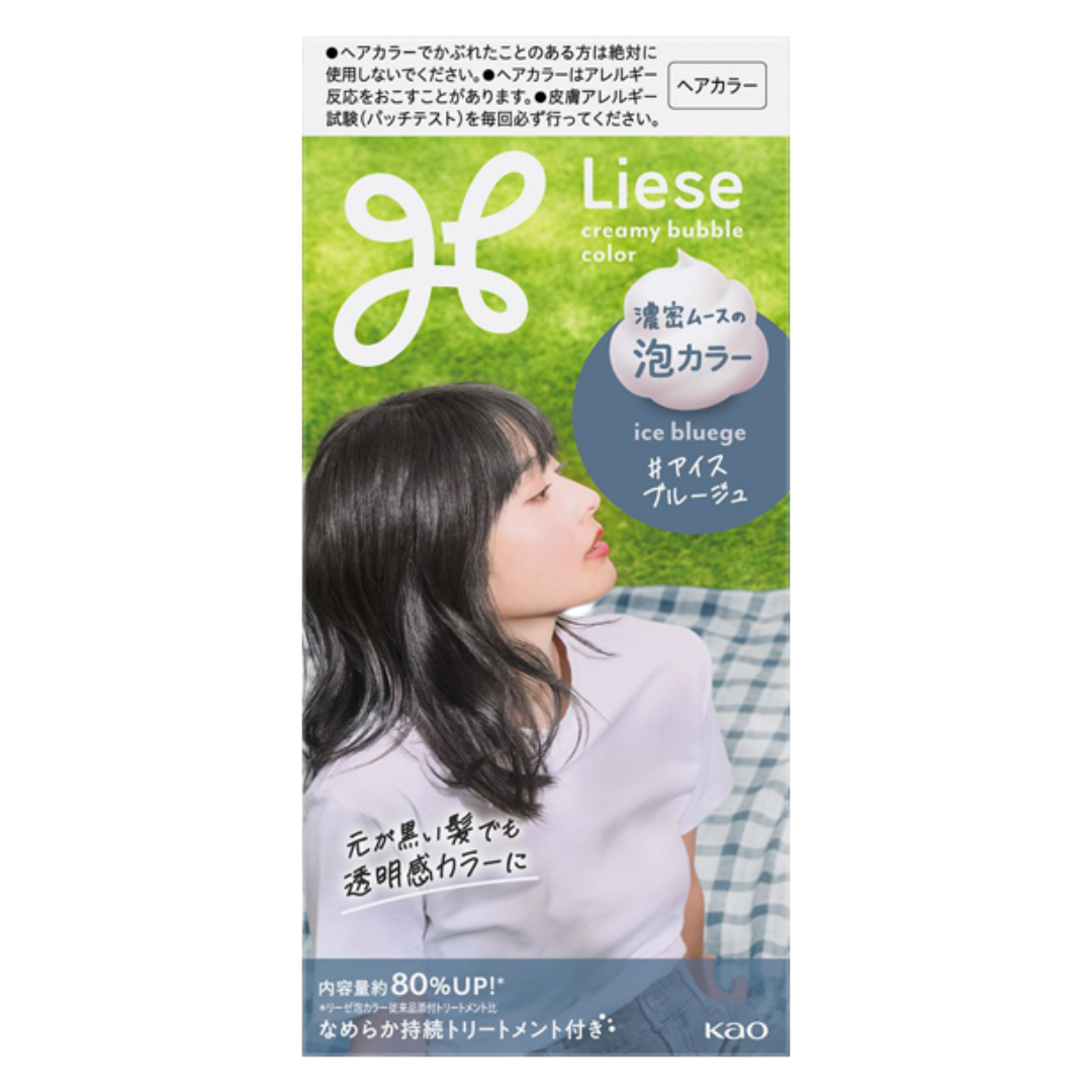 KAO LIESE CREAMY BUBBLE COLOR ICE BLUEGE