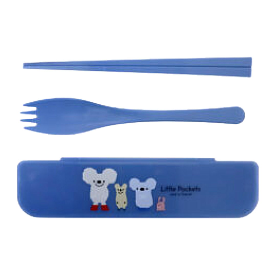 KOKUBO LITTLE POCKETS CUTLERY SET BLUE