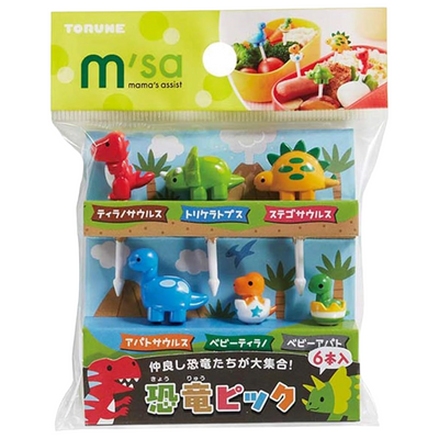 MAMAS ASSIST FOOD PICKS 6PC DINOSAUR