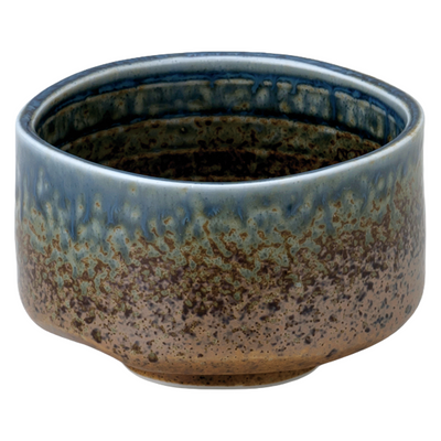 CERAMIC MATCHA BOWL SUNAJI AINAGASHI BLUE FLOW