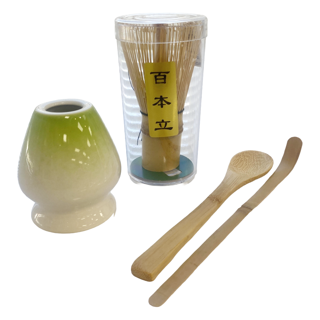 MATCHA WHISK 4PCS SET GRADIENT GREEN