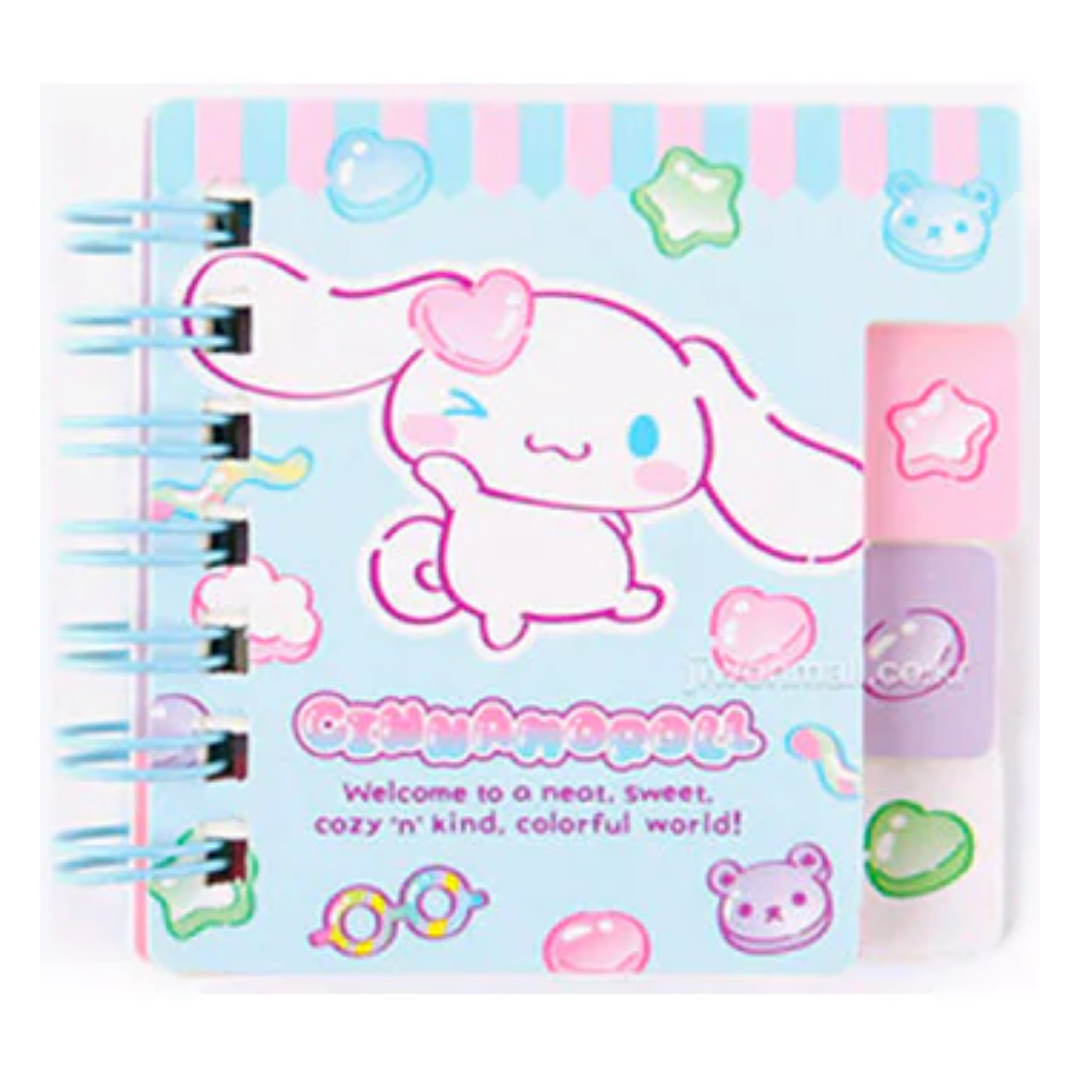 SANRIO MINI INDEX NOTEPAD CINNAMOROLL