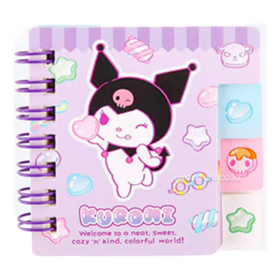 SANRIO MINI INDEX NOTEPAD KUROMI