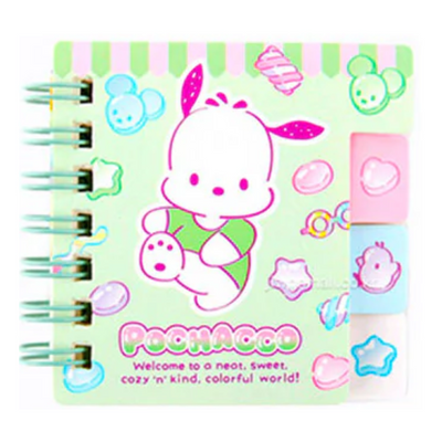 SANRIO MINI INDEX NOTEPAD POCHACCO