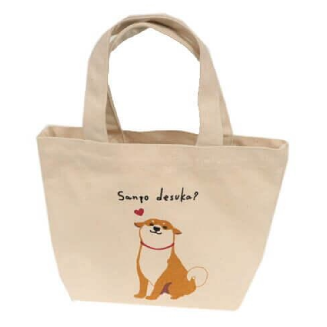 FRIENDSHILL MINI TOTE BAG SHIBATA NATURAL HAPPY