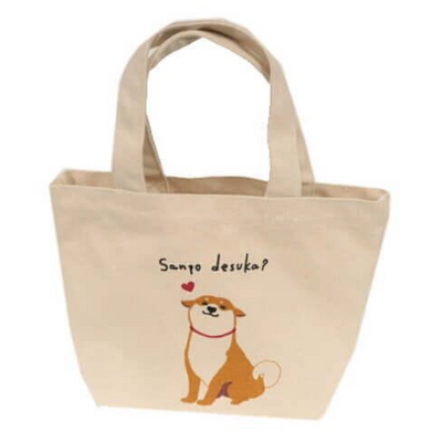 FRIENDSHILL MINI TOTE BAG SHIBATA NATURAL HAPPY