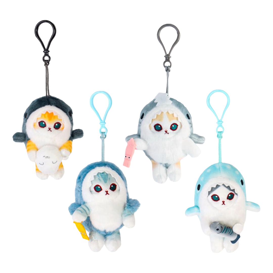 MOFUSAND STUFFED TOY KEY HOLDER SHARK 9CM