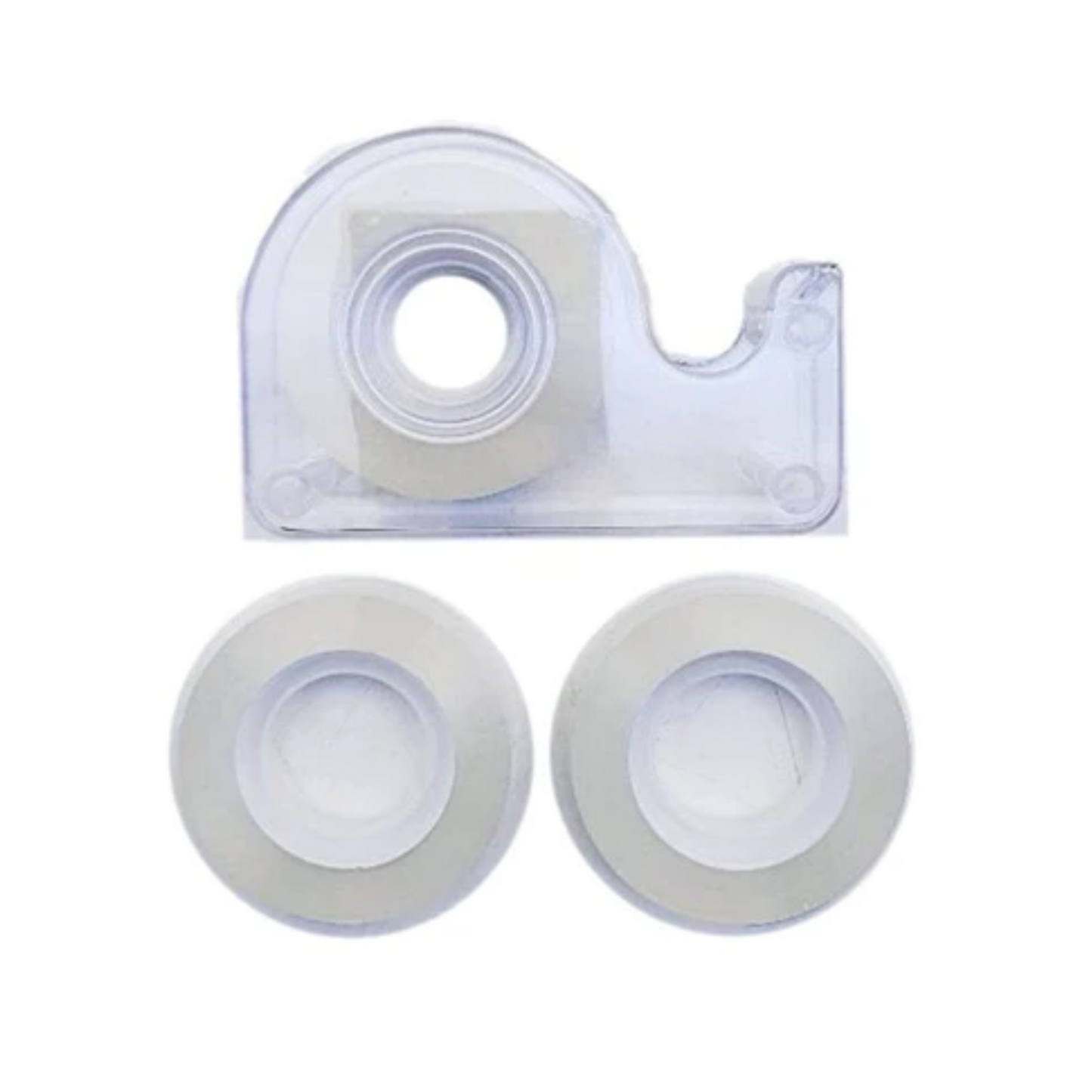 CLEAR TAPE 12MM 33M ROLLS CUTTER ATTACHED