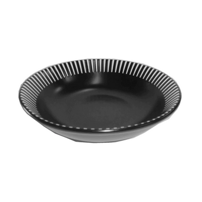 DEEP PLATE MODERNSTRIPE BK 13X4H CM