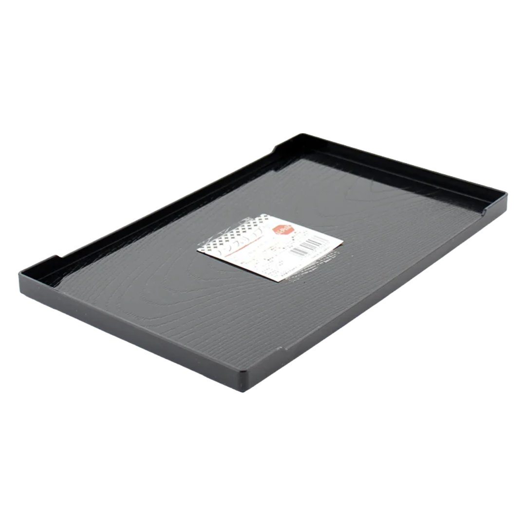 NON-SLIP TRAY BLACK 25.5×16CM