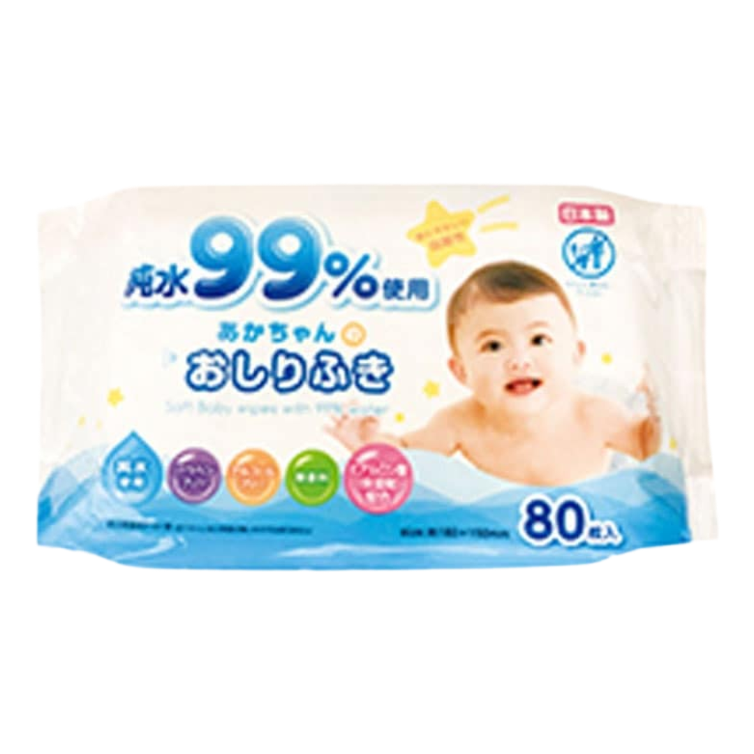 SOFT BABY WIPES WITH 99%  80P