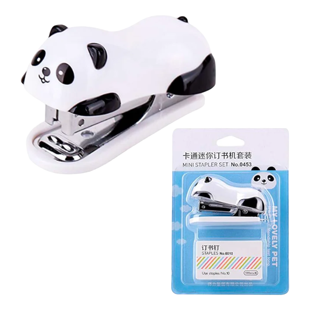 PANDA MINI STAPLER WITH REFILL SET