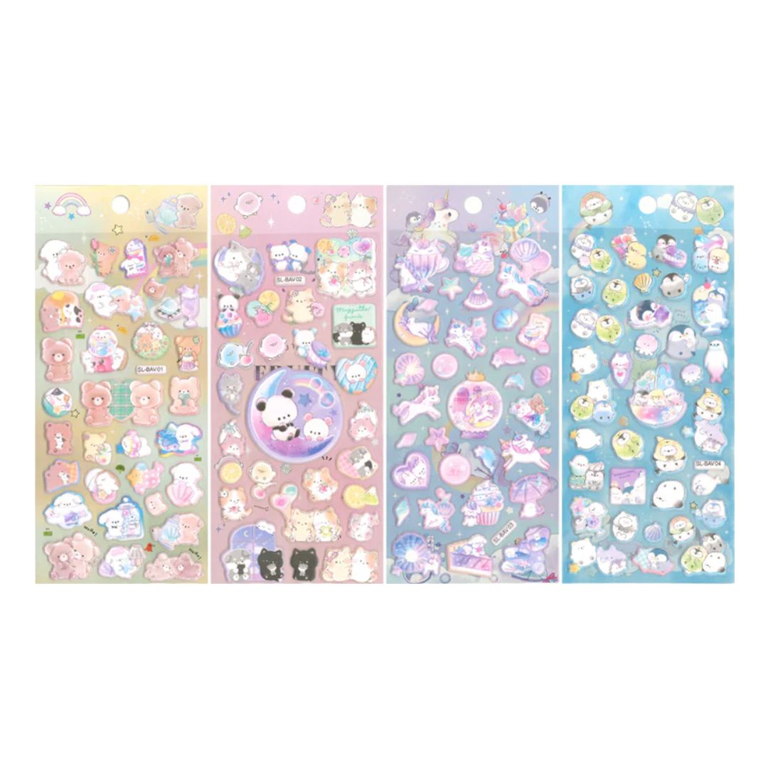 SL-BAV01 MATTE PASTEL ANIMAL STICKER