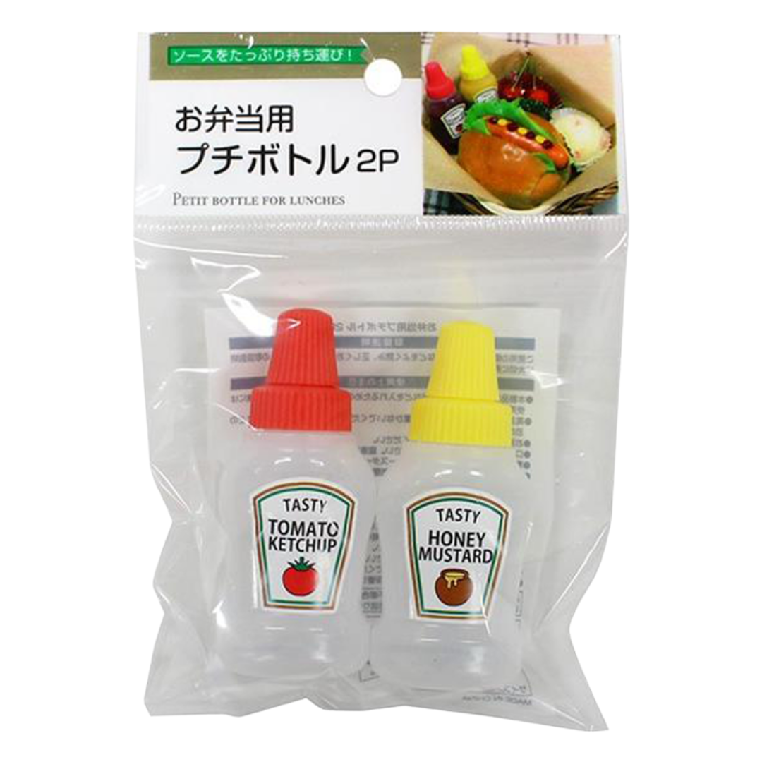 PETIT SAUCE BOTTLES KETCHUP&HONEY MUSTARD 2P