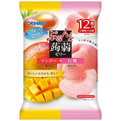 ORIHIRO KONJAC JELLY MANGO&PEACH