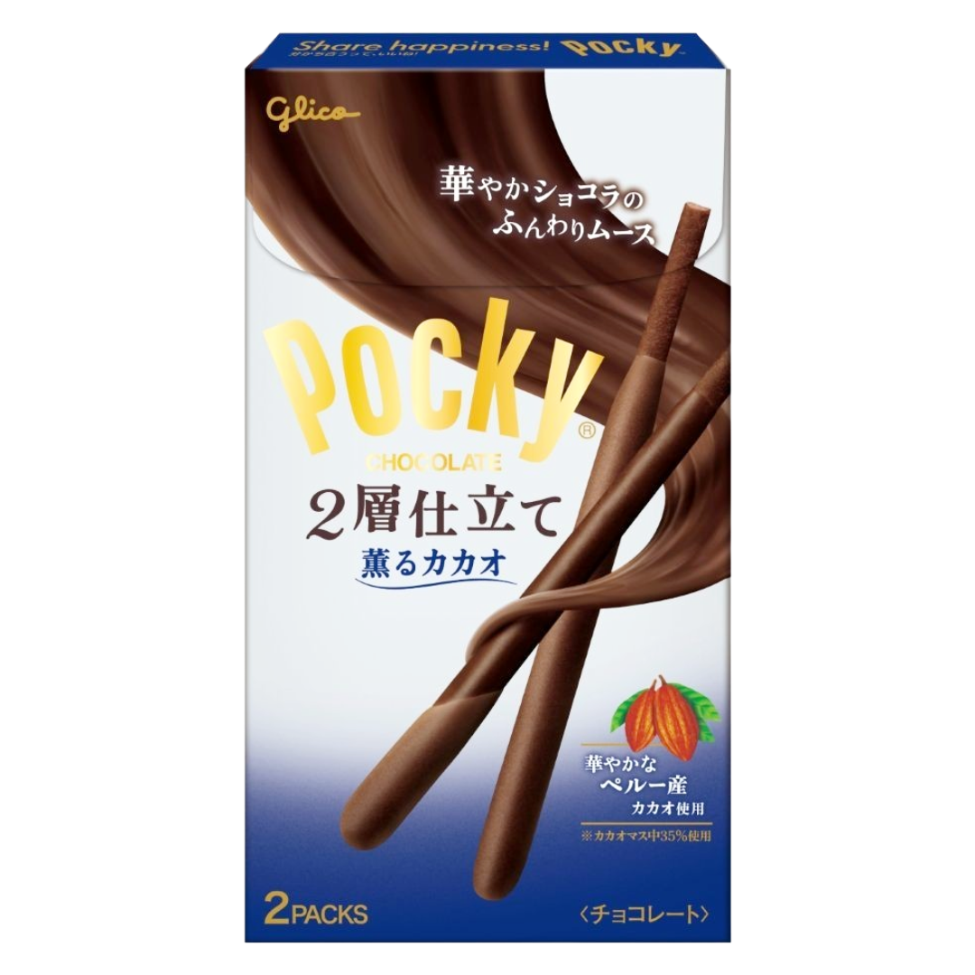 GLICO POCKY TWO LAYERS CHOCOLATE JP