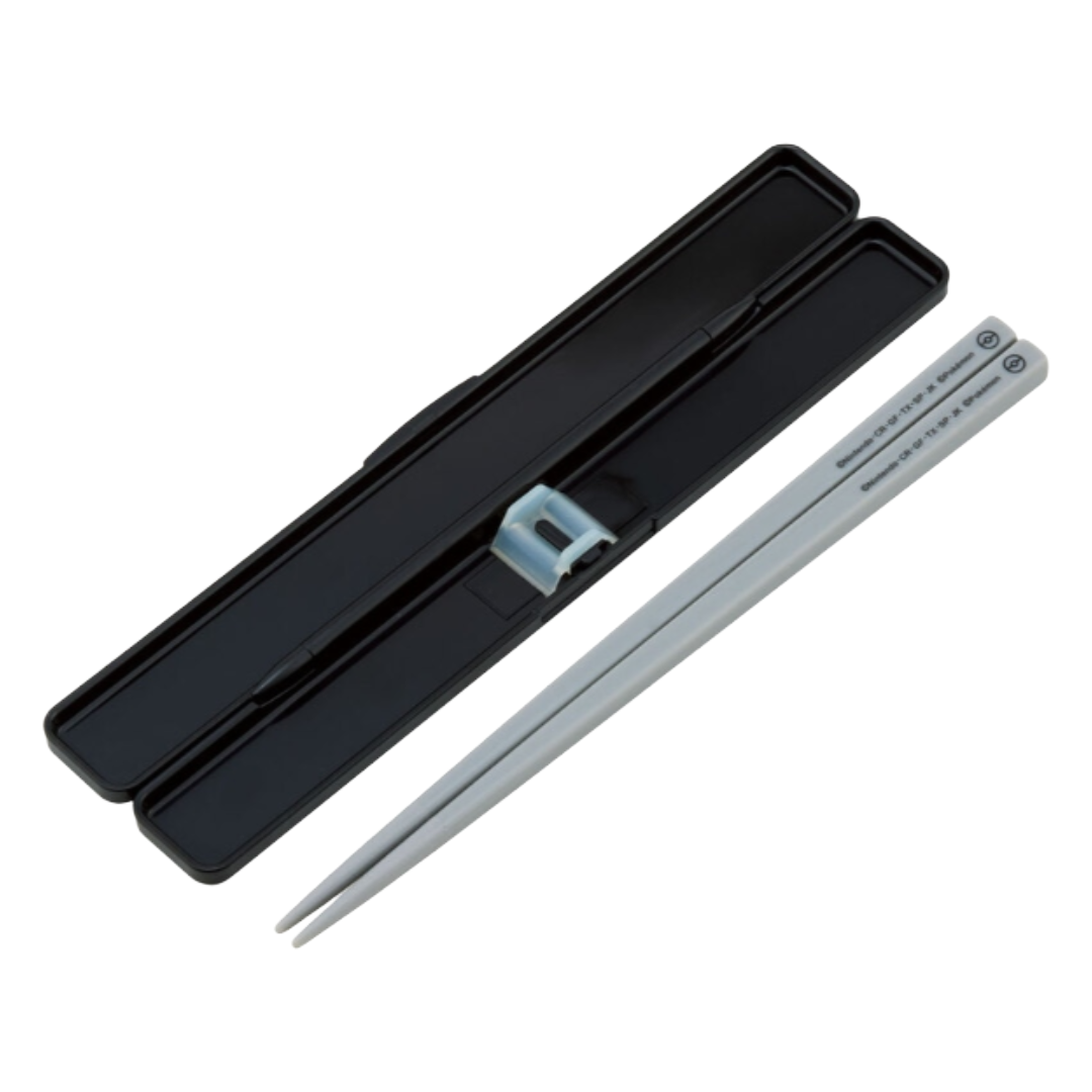 SKATER POKEMON CHOPSTICKS W/CASE BLACK 21CM