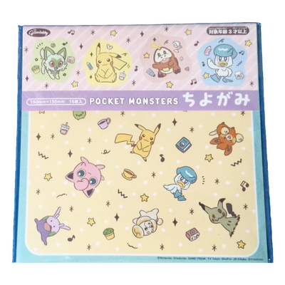 POKEMON PATTERN ORIGAMI 15X15CM 16 SHEETS